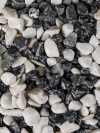 Микс черный и белый мрамор, фракция 10-20мм, миниатюра — 2